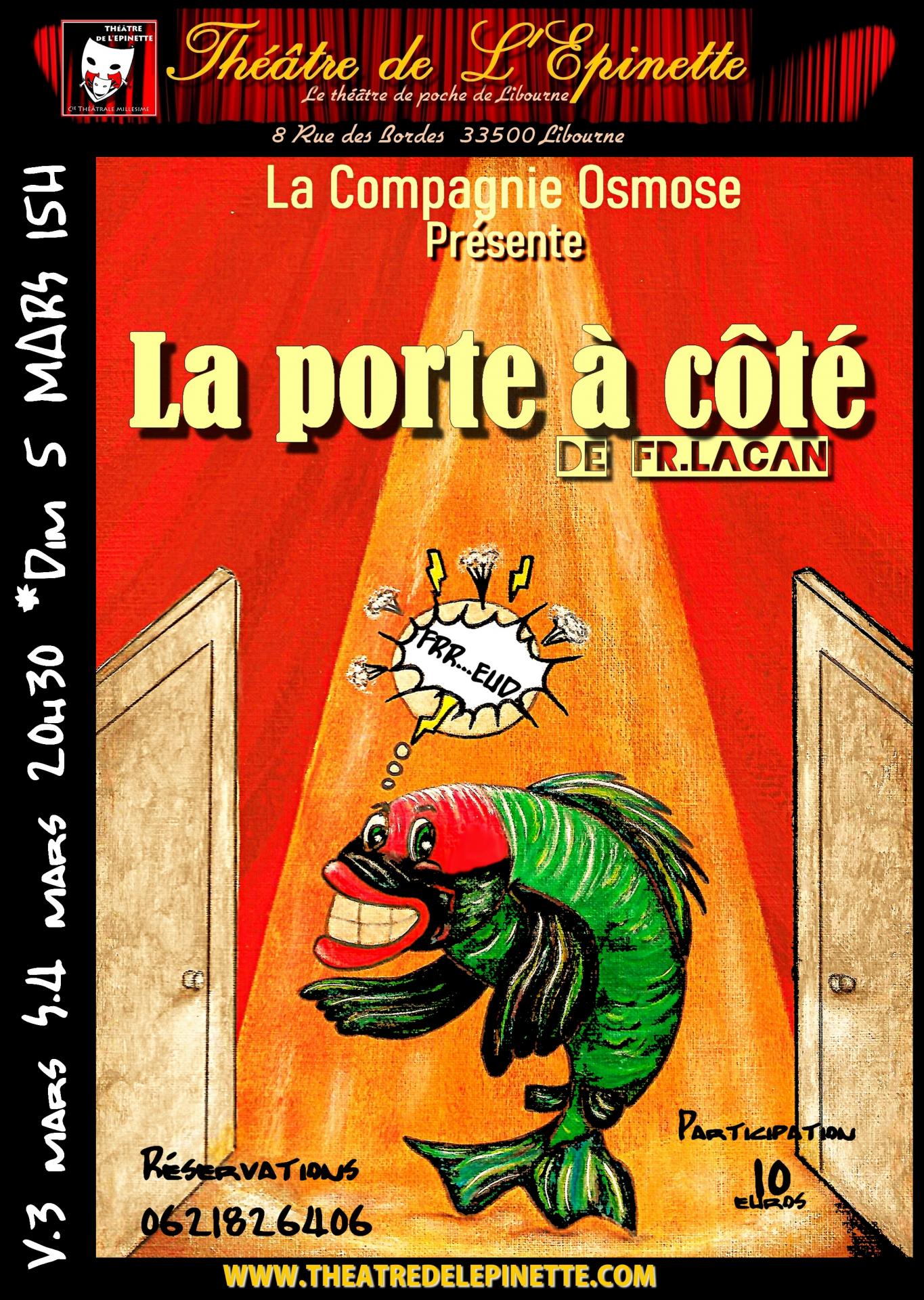 Affiche la porte à côté 3 . 4 et 5 mars 2023