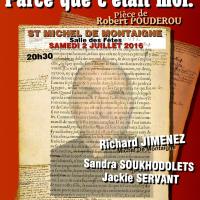 Parce que c etait lui, parce que c'était moi à St michel de montaigne