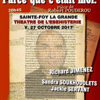 Affiche parce que c etait lui ste foy la grande 27 10