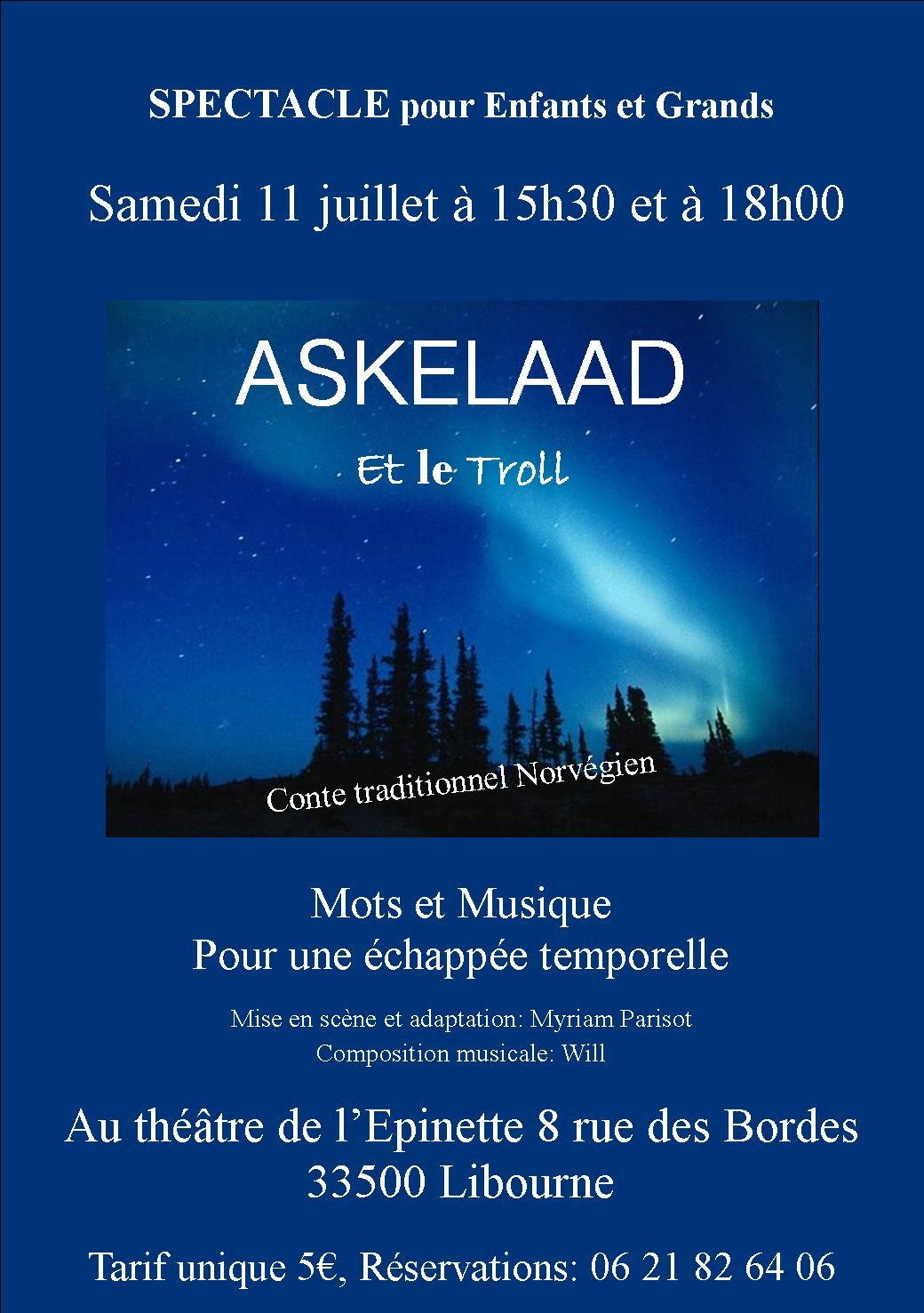 Askelaad et le troll spectacle pour enfants