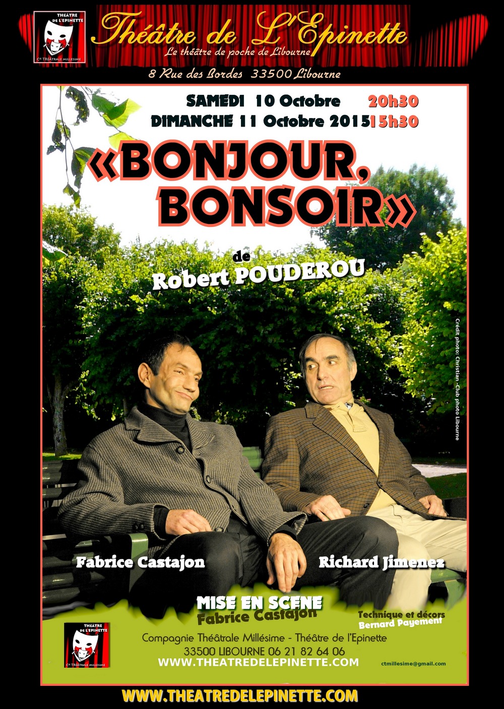 Bonjour bonsoir 10 - 11 oct 2015