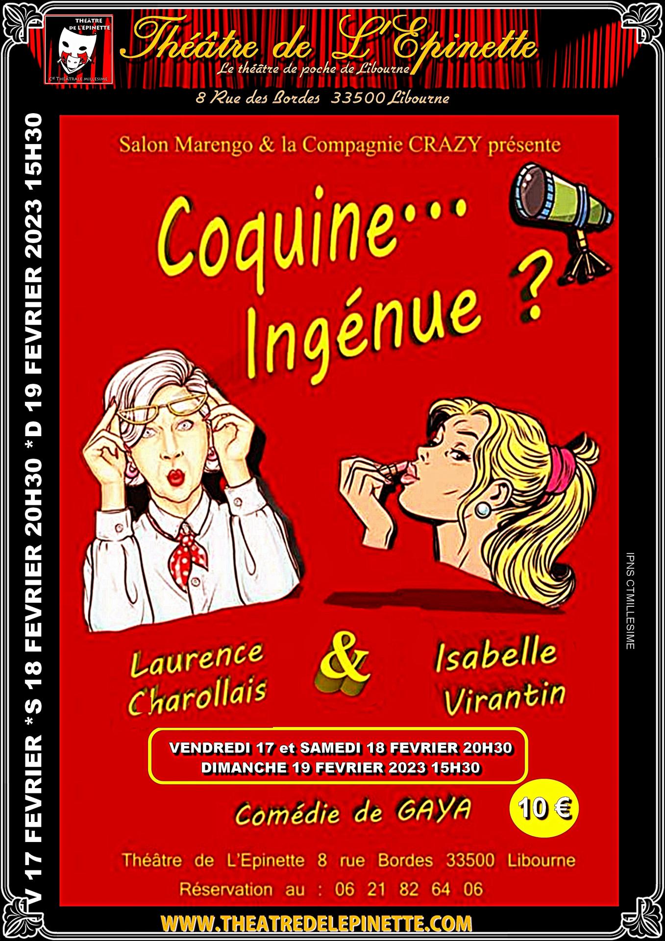 Coquine ingenue affiche 17 au 19 fevrier 2023 bat