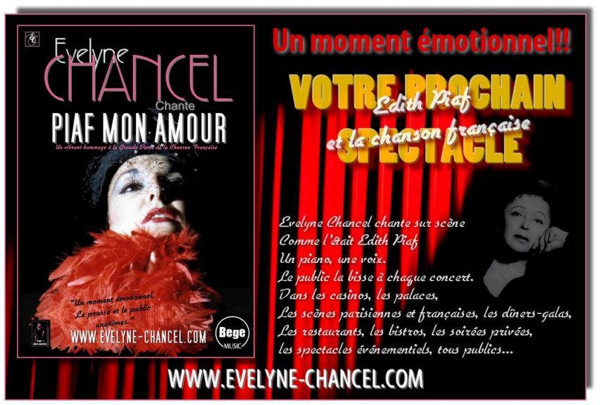 Evelyne chancel chante et raconte Edith Piaf