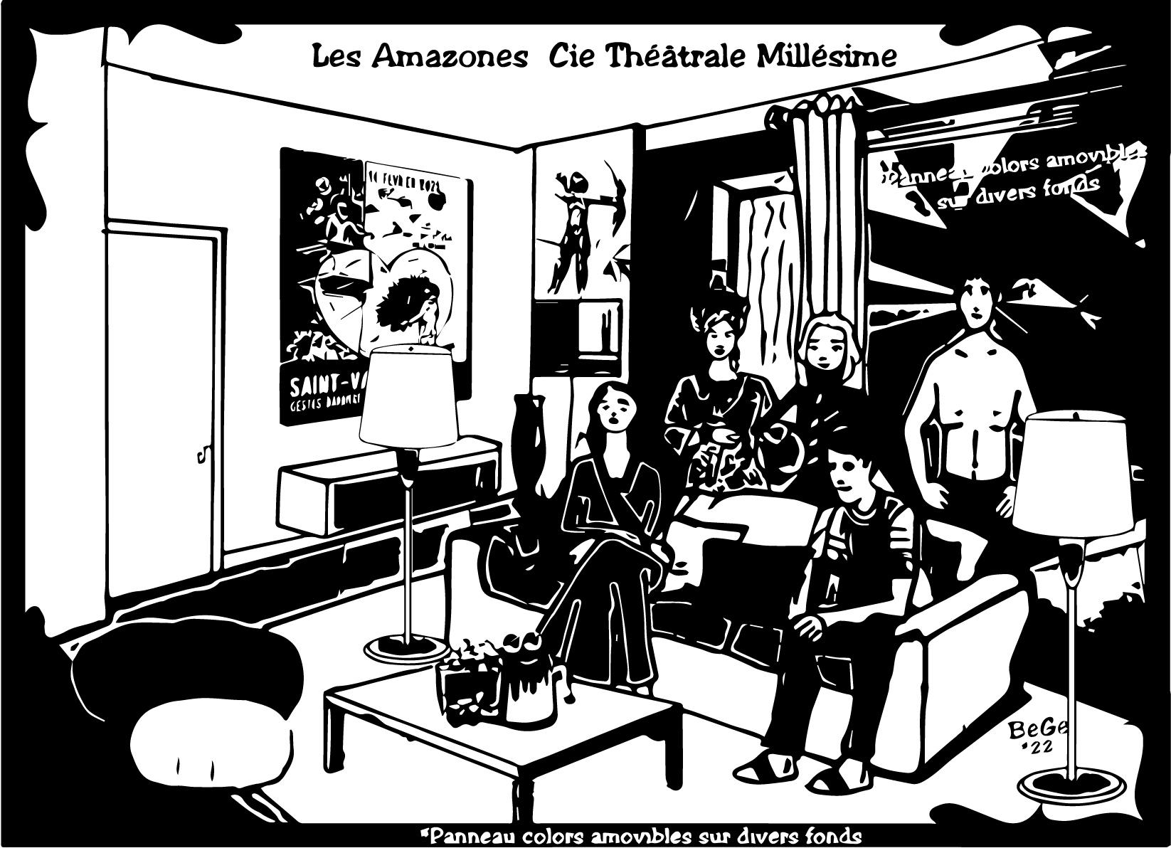Les amazones deco bat 1 nb 1