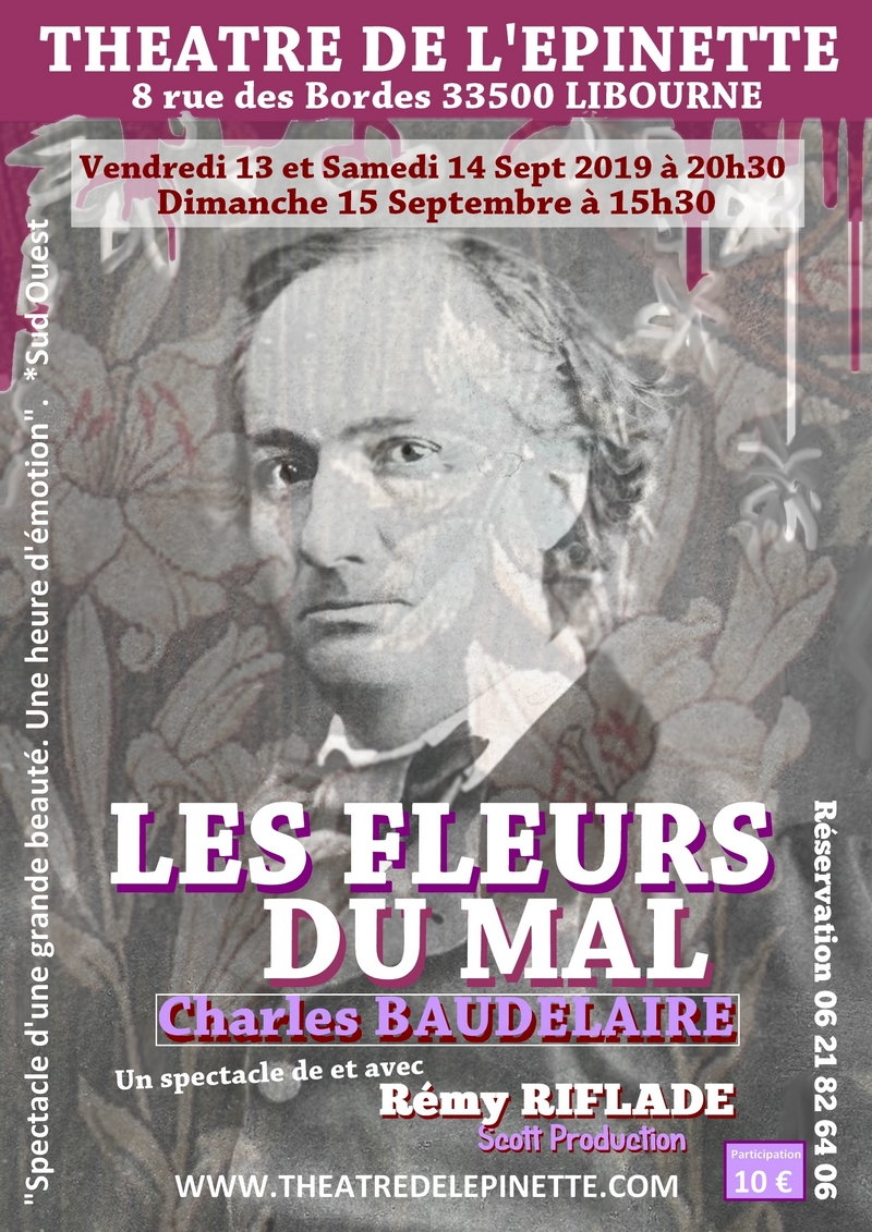 Les fleurs du mal de et avec Rémy Riflade