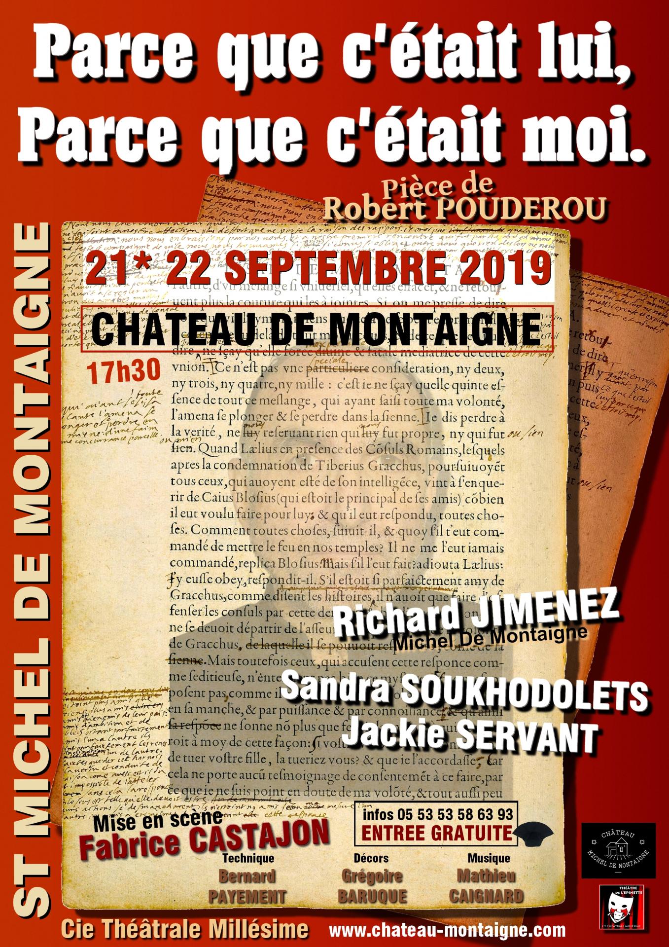 Montaigne au chateau 21 22 sept 2019
