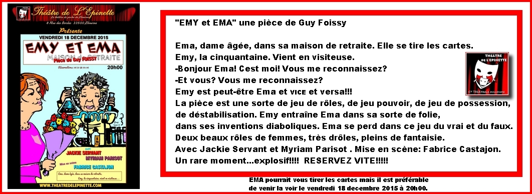 Reservez vite pour emy et ema 1