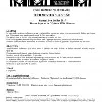 Stage 1 er juillet theatre 2017